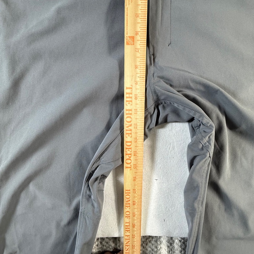 Lululemon ABC Warpstreme Pants Mens 38X30 Gray Slim Fit Technical Fabric LM5A43S - Picture 6 of 8